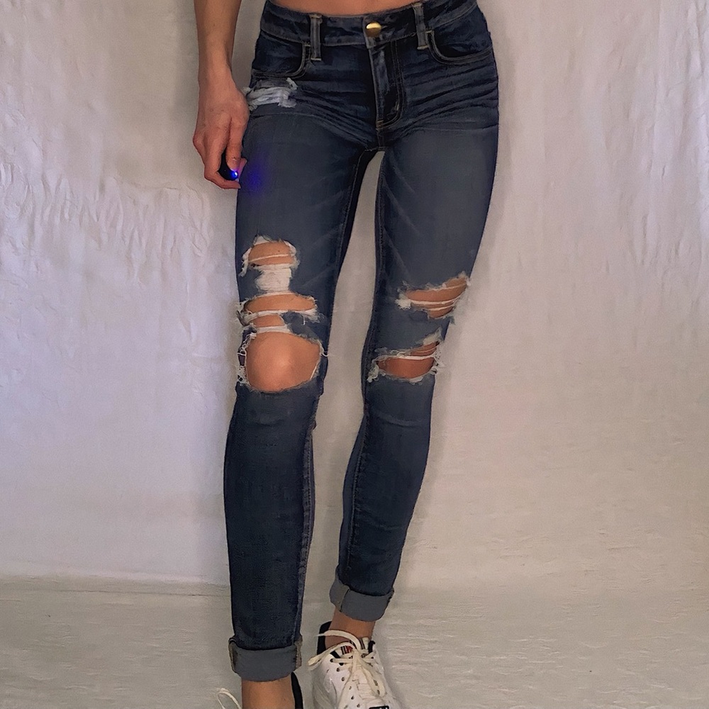 American Eagle Ripped Skinny Jeans